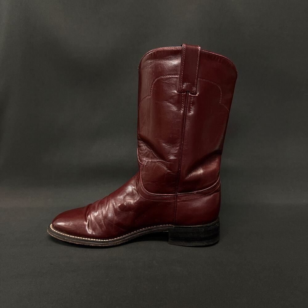 Tony Lama Womens 6B Red Burgundy Leather Western Cowboy Rodeo Boots - Picture 9 of 10